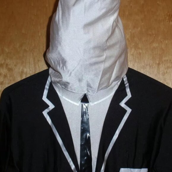 Slender Man Costume Adult Halloween 2ND SKIN BODY SUIT MORPHSUIT VARIOUS SIZES! - Picture 2 of 7